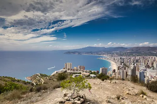 Spain flag landscape